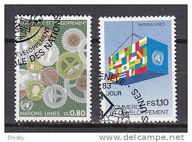 H0523 - ONU UNO GENEVE Yv N°115/16 ECONOMIE - Usados