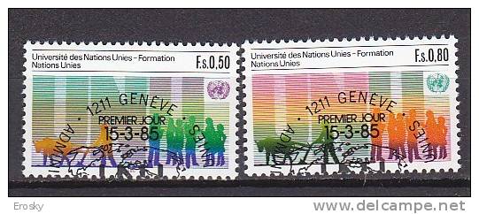 H0530 - ONU UNO GENEVE Yv N°129/30 UNIVERSITE' - Used Stamps