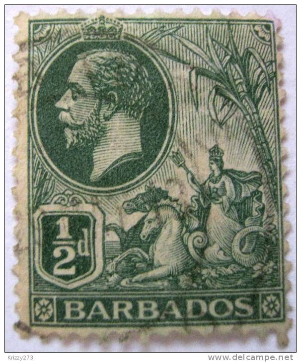 Barbados 1912 George V 1/2d Used - Barbados (1966-...)