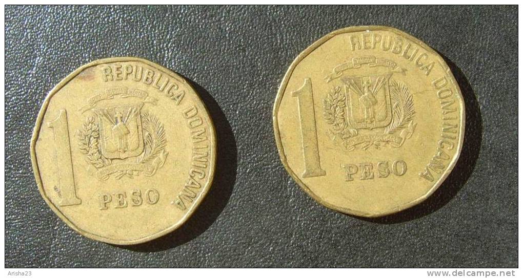 Republica Dominicana ,  1 PESO 1992 - 1993 - Dominicaine