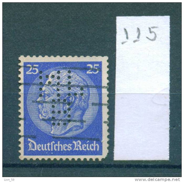 24K115 // - ML B -  Perfin Perfores Perforiert Perforati Perforadas - Germany Deutschland Allemagne Germania - Perforiert/Gezähnt