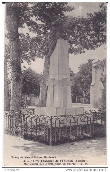 CPA - (40) Saint Vincent De Tyrosse - Monument Des Morts Pour La Patrie - Saint Vincent De Tyrosse