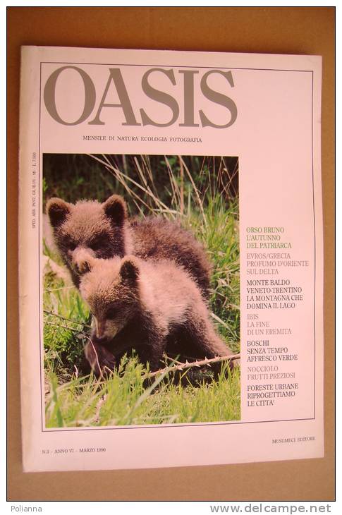 PAU/4 Rivista OASIS 1990/ORSO BRUNO/EVROS-GRECIA/MONTE BALDO VENETO-TRENTINO/IBIS - Nature