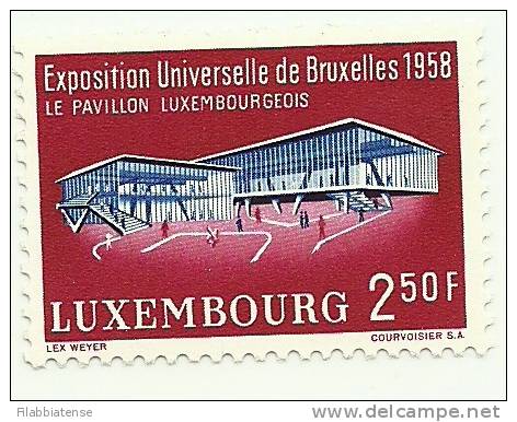 1958 - Lussemburgo 541 Esposizione Universale   ----- - 1958 – Bruselas (Bélgica)