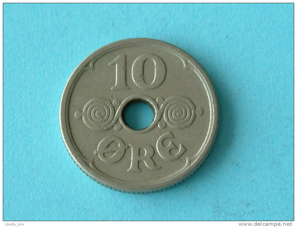 1924 - 10 ORE / KM 822.1 ( Uncleaned Coin / For Grade, Please See Photo ) !! - Danemark