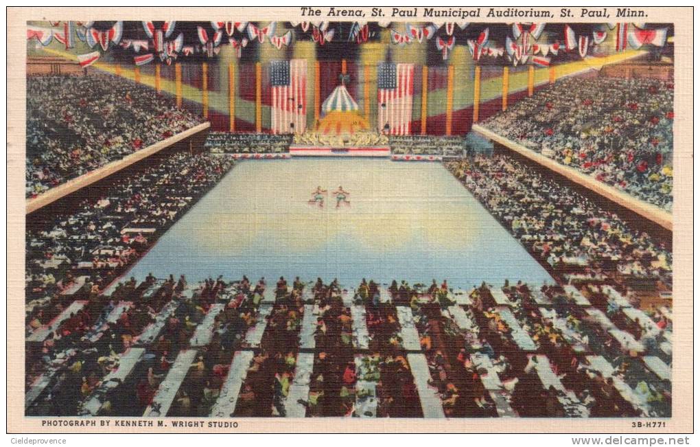 The Arena, St. Paul Municipal Auditorium, St. Paul. (patinage Artistique, Animation). - St Paul