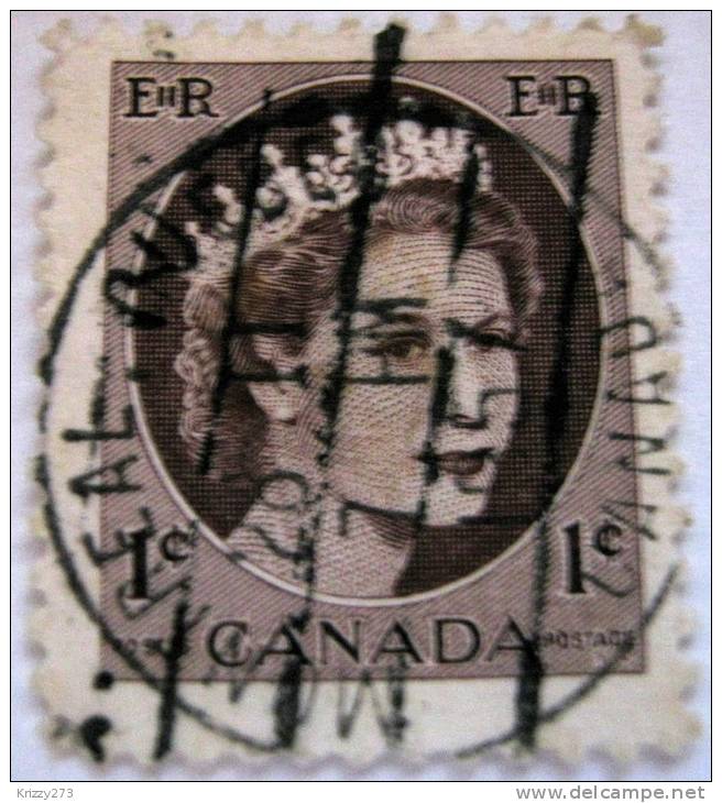 Canada 1954 Queen Elizabeth II 1c - Used - Gebraucht