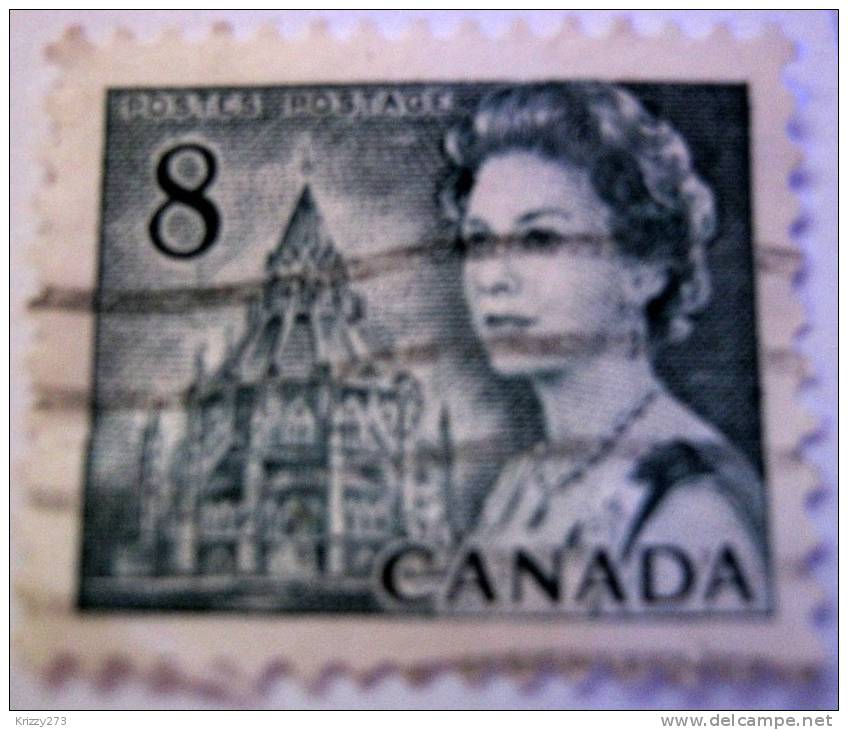 Canada 1967 Queen Elizabeth II 8c - Used - Oblitérés