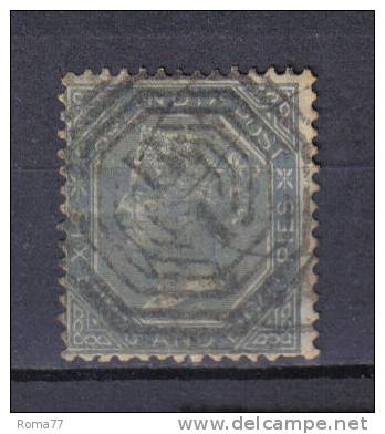 AP1137 - INDIA 1866 , Vittoria Yvert N. 28  Used - 1882-1901 Imperium