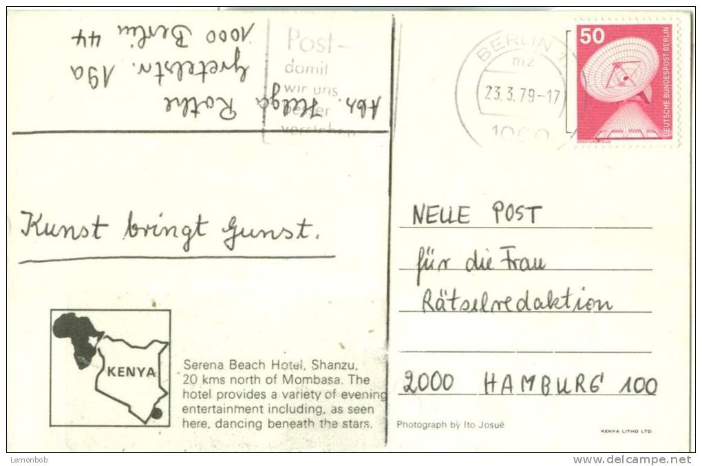 Kenya, Serena Beach Hotel, Shanzu, North Of Mombasa 1979 Used Postcard [P6590] - Kenya
