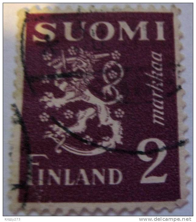 Finland 1930 Heraldic Lion 2m - Used - Used Stamps