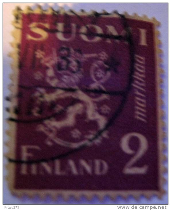 Finland 1930 Heraldic Lion 2m - Used - Used Stamps