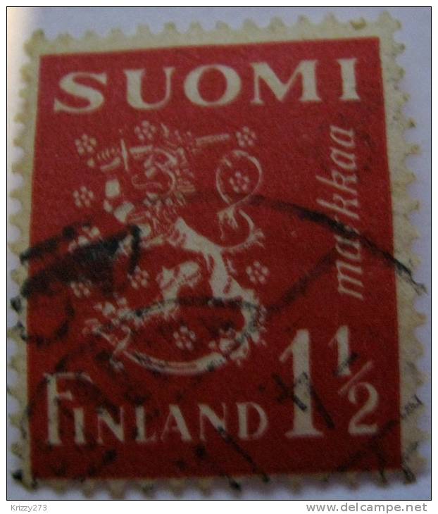 Finland 1930 Heraldic Lion 1.5m - Used - Usati