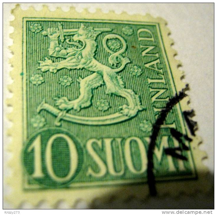 Finland 1954Heraldic Lion 10m - Used - Oblitérés