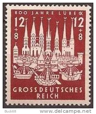 ALLEMAGNE DEUTSCHES III REICH 781 * MLH 800 Ans LUBECK - Unused Stamps