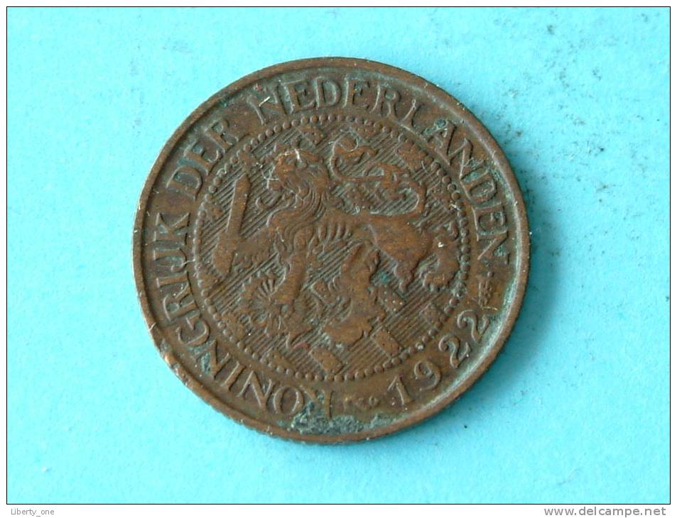 1922 - 1 CENT / KM 152 ( Uncleaned Coin / For Grade, Please See Photo ) !! - 1 Cent