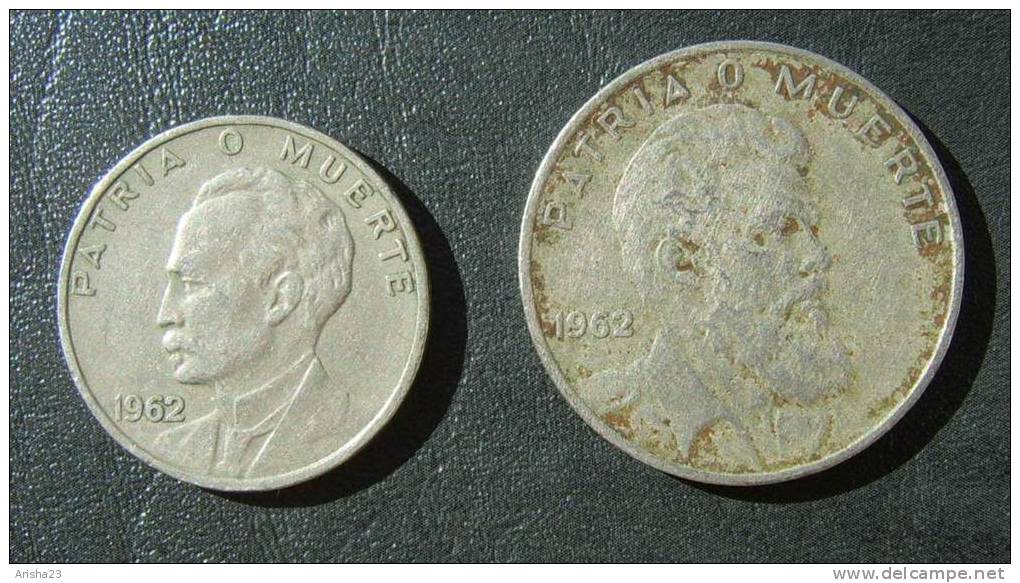 Cuba ,  20 CENTAVOS & 40 CENTAVO 1962 - Cuba