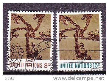 H0142 - ONU UNO NEW YORK N°225/26 - Used Stamps