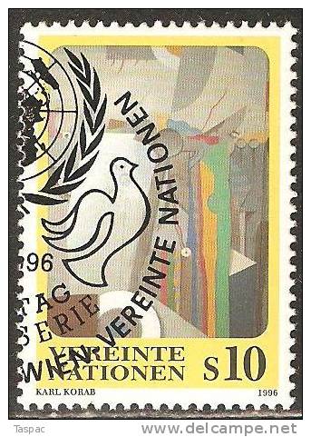 UN / Vienna 1996 Mi# 204 Used - Abstract, By Karl Korab - Gebruikt
