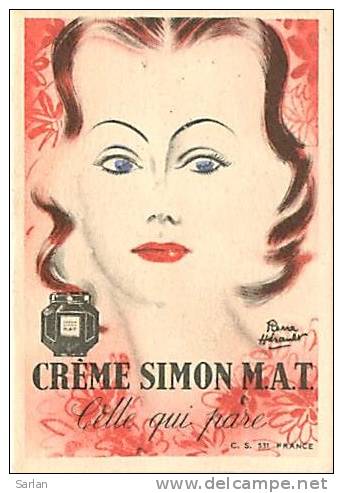 CARTE PARFUMEE , Creme SIMON , * 126 34 - Modern (from 1961)