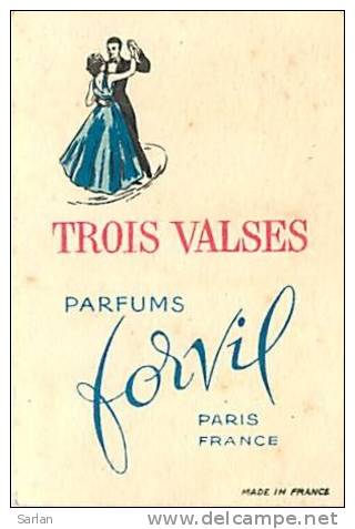 CARTE PARFUMEE , FORVIL , Trois Valses , * 126 35 - Anciennes (jusque 1960)