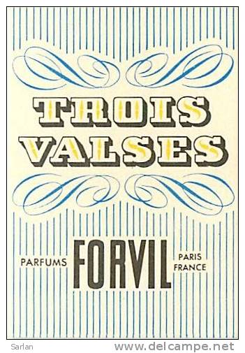CARTE PARFUMEE , FORVIL , Trois Valses , * 126 36 - Anciennes (jusque 1960)