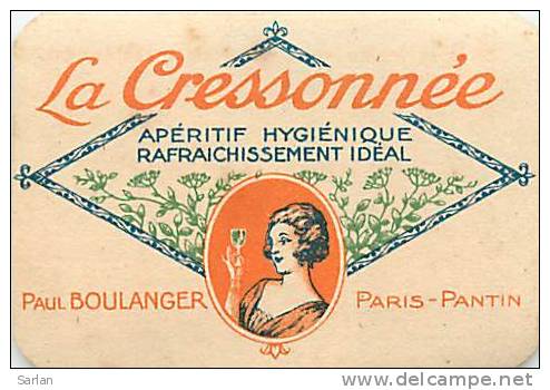 Alcool Apéritif , LA CRESSONNEE , Paul Boulanger , * 126 41 - Autres & Non Classés