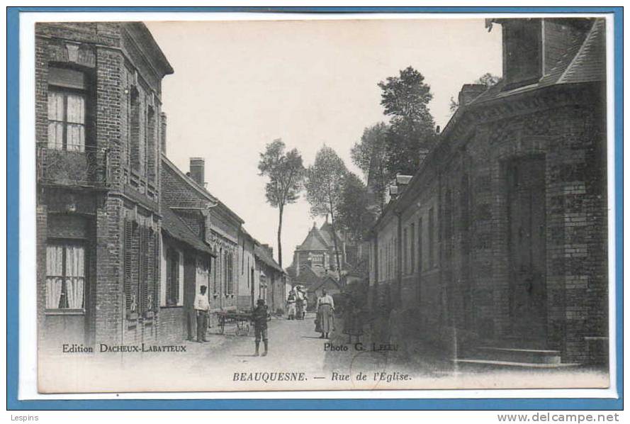 80 - BEAUQUESNE  --  Rue De L'Eglise - Beauquesne
