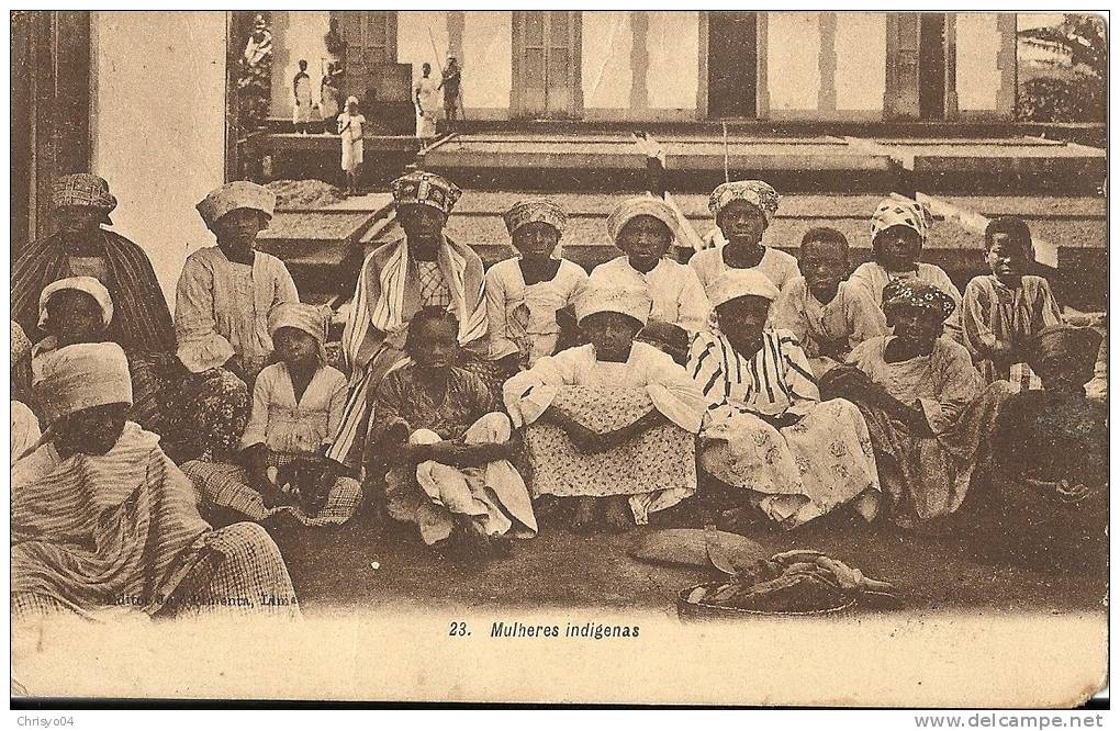 18Pt*    SAO TOME ET PRINCIPE MULHERES INDIGENAS (FEMMES INDIGENES) - Sao Tome Et Principe