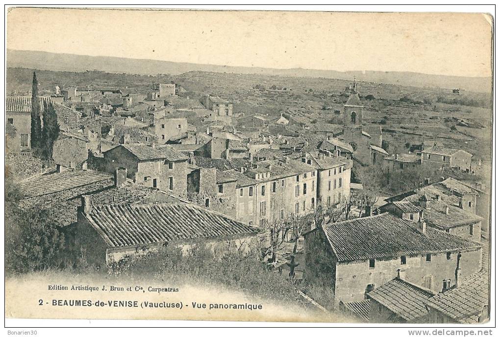 CPA 84 BEAUMES VENISE BELLE VUE PANORAMIQUE - Beaumes De Venise