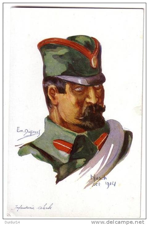 Militaria & MILITAIRE & INFANTERIE SERBE - NISCH - OCT 1914 -   ( .....de Émile DUPUIS ) - Dupuis, Emile