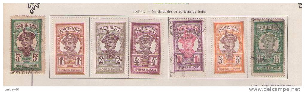 1 Lot       Timbres Ancien  Guadeloupe Martinique - Antillen