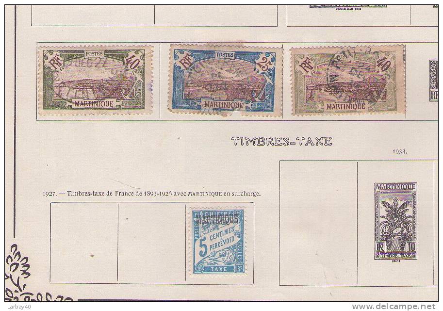 1 Lot       Timbres Ancien  Guadeloupe Martinique - Antille