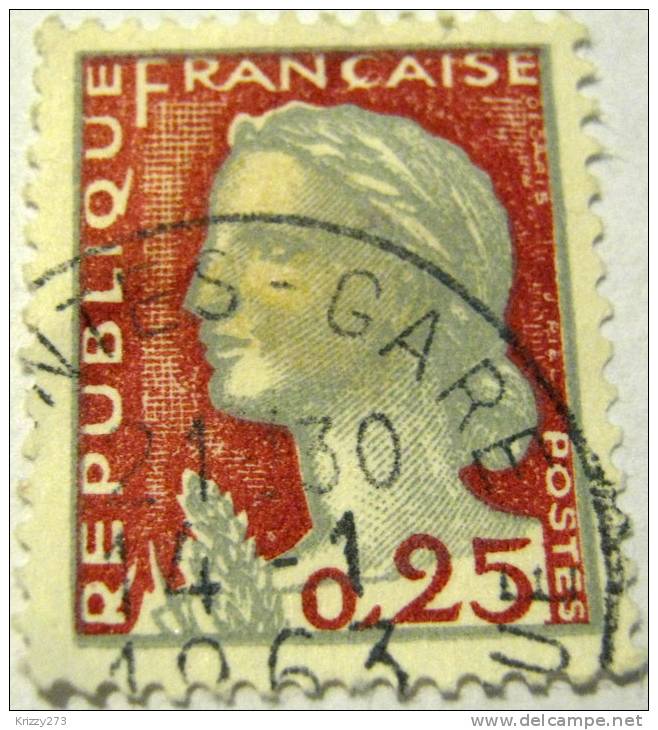 France 1960 Marianne 25c- Used - 1960 Marianne (Decaris)