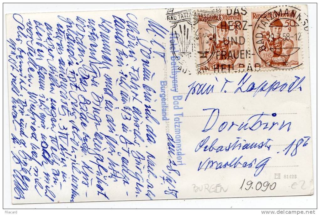 19090    Austria,    Kurort  Bad  Tatzmannsdorf,  BGLD.,  Kurpark,  VG  1958 - Andere & Zonder Classificatie