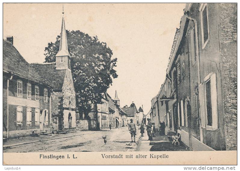 BB 144 CPA -ALLEMAGNE  -FINSTINGEN   VORSTADT MIT ALTER KAPELLE - Lothringen