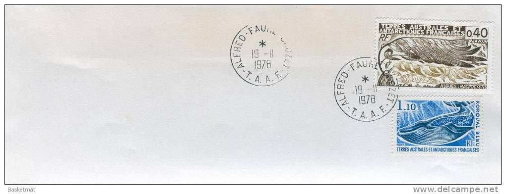 TAAF ENV ALFRED FAURE CROZET 19/11/1978 TIMBRES N° 64  68 - Unused Stamps
