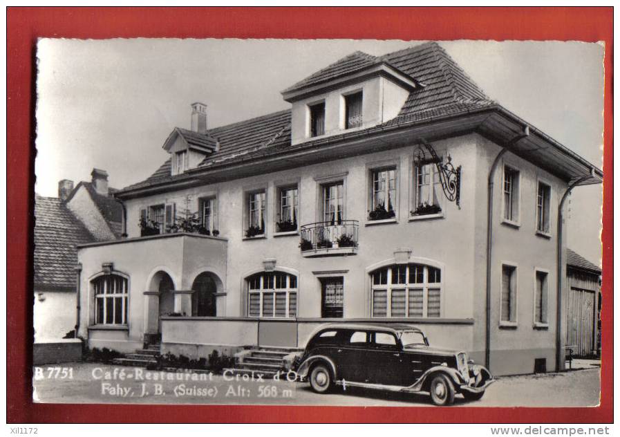 B486 Fahy, Entre Porrentruy Et Montbéliard, Ajoie,Café-Restaurant Croix-d'or, Germain Meyer B7751 - Fahy