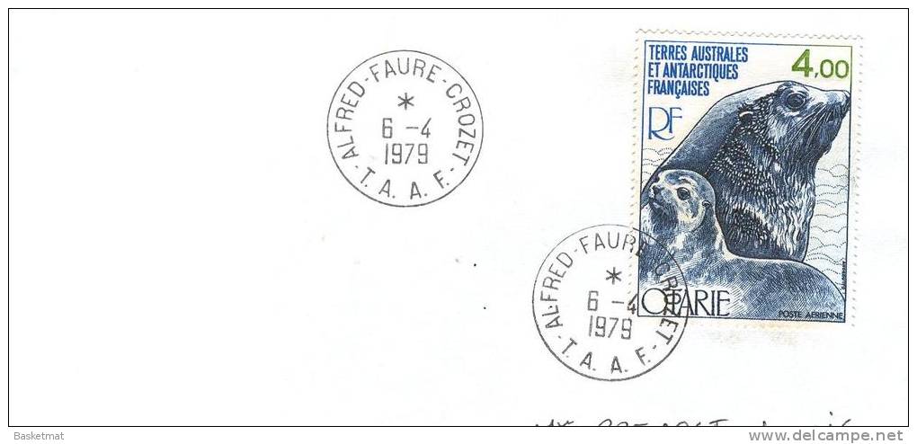 TAAF ENV ALFRED FAURE CROZET  6/4/1979 TIMBRES N° PA 54 - Ungebraucht