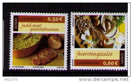 LUXEMBURGO 2005 - EUROPA - GASTRONOMIA  - YVERT Nº 1621-1622 - 2004