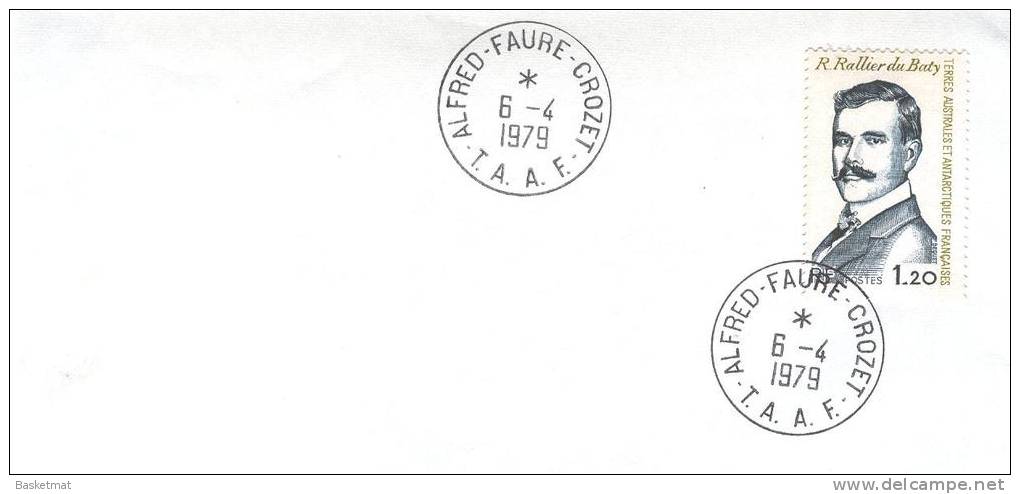 TAAF ENV ALFRED FAURE CROZET  6/4/1979  TIMBRE N° 76 - Neufs