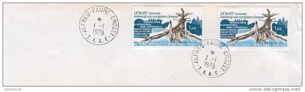 TAAF ENV ALFRED FAURE CROZET  1/1/1979  TIMBRE N° 77 - Unused Stamps