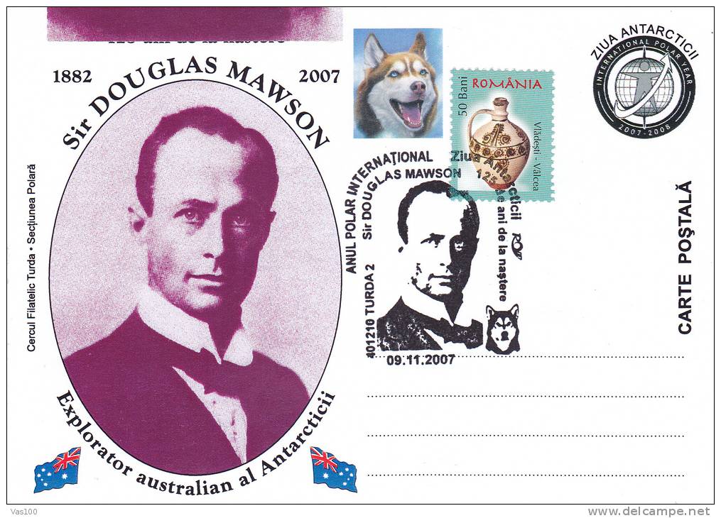 DOUGLAS MAWSON PC,2007 FIRST INTERNATIONAL POLAR YEAR - Explorateurs & Célébrités Polaires