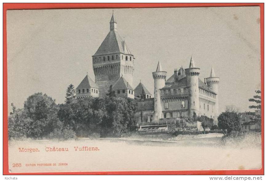 J004, Morges, Château De Vufflens , 268 , Précurseur , Non Circulée - Morges