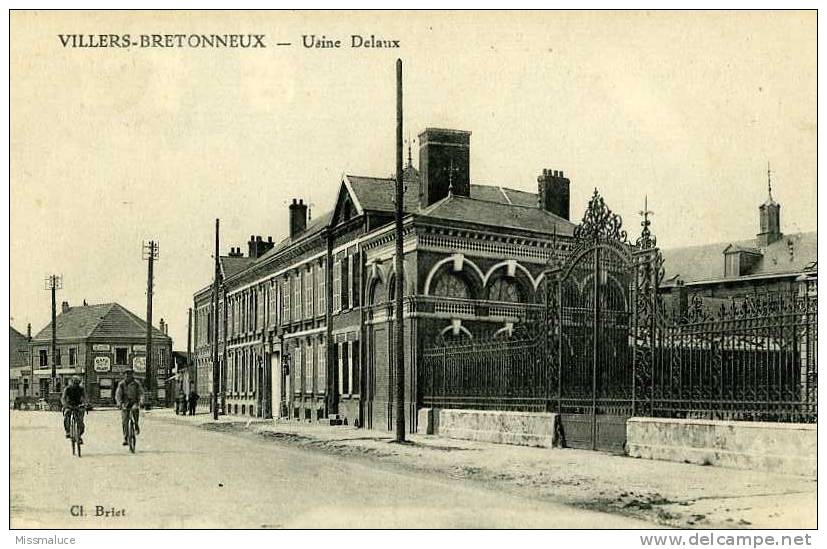 80 SOMME VILLERS BRETONNEUX USINE DELAUX - Villers Bretonneux