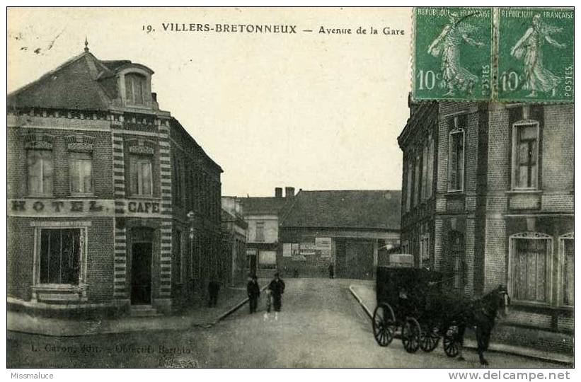 80 SOMME VILLERS BRETONNEUX AVENUE DE LA GARE - Villers Bretonneux