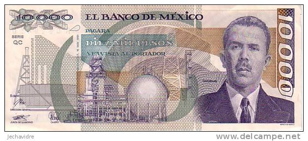 MEXIQUE   10 000 Pesos  Daté Du 16-05-1991   Pick 90d     ***** QUALITE  VF+ ***** - Mexico