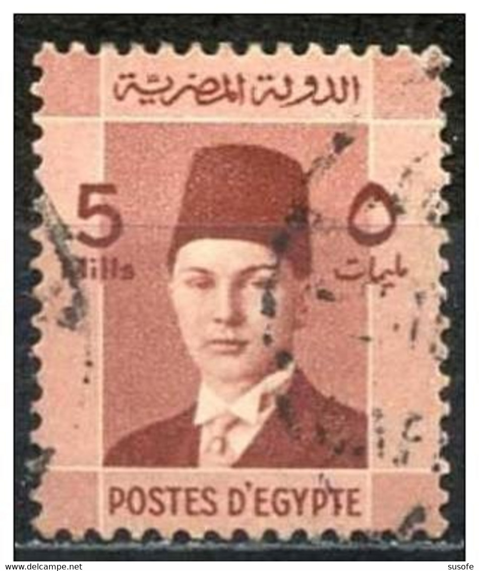 Egipto 1937 Scott 210 Sello º Personajes Rey Farouk (1920-1965) Michel 227 Yvert 191 Egypt Stamps Timbre Égypte - Used Stamps