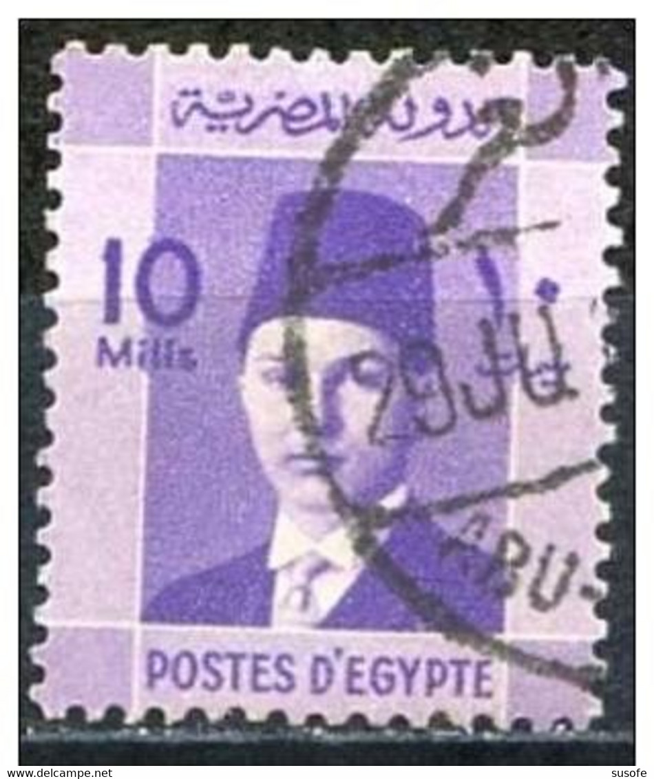 Egipto 1937 Scott 212 Sello º Personajes Rey Farouk (1920-1965) Michel 229 Yvert 192 Egypt Stamps Timbre Égypte - Oblitérés