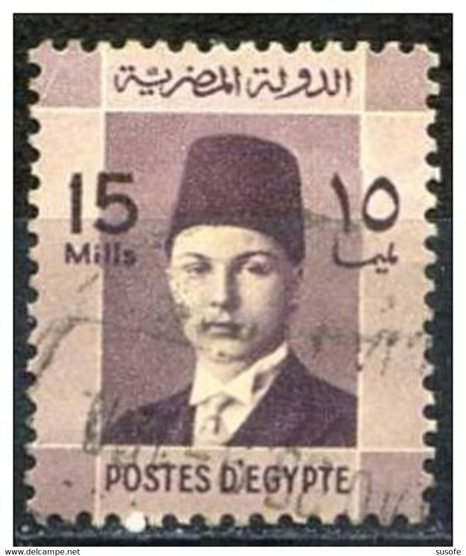 Egipto 1937 Scott 214 Sello º Personajes Rey Farouk (1920-1965) Michel 231 Yvert 194 Egypt Stamps Timbre Égypte - Used Stamps